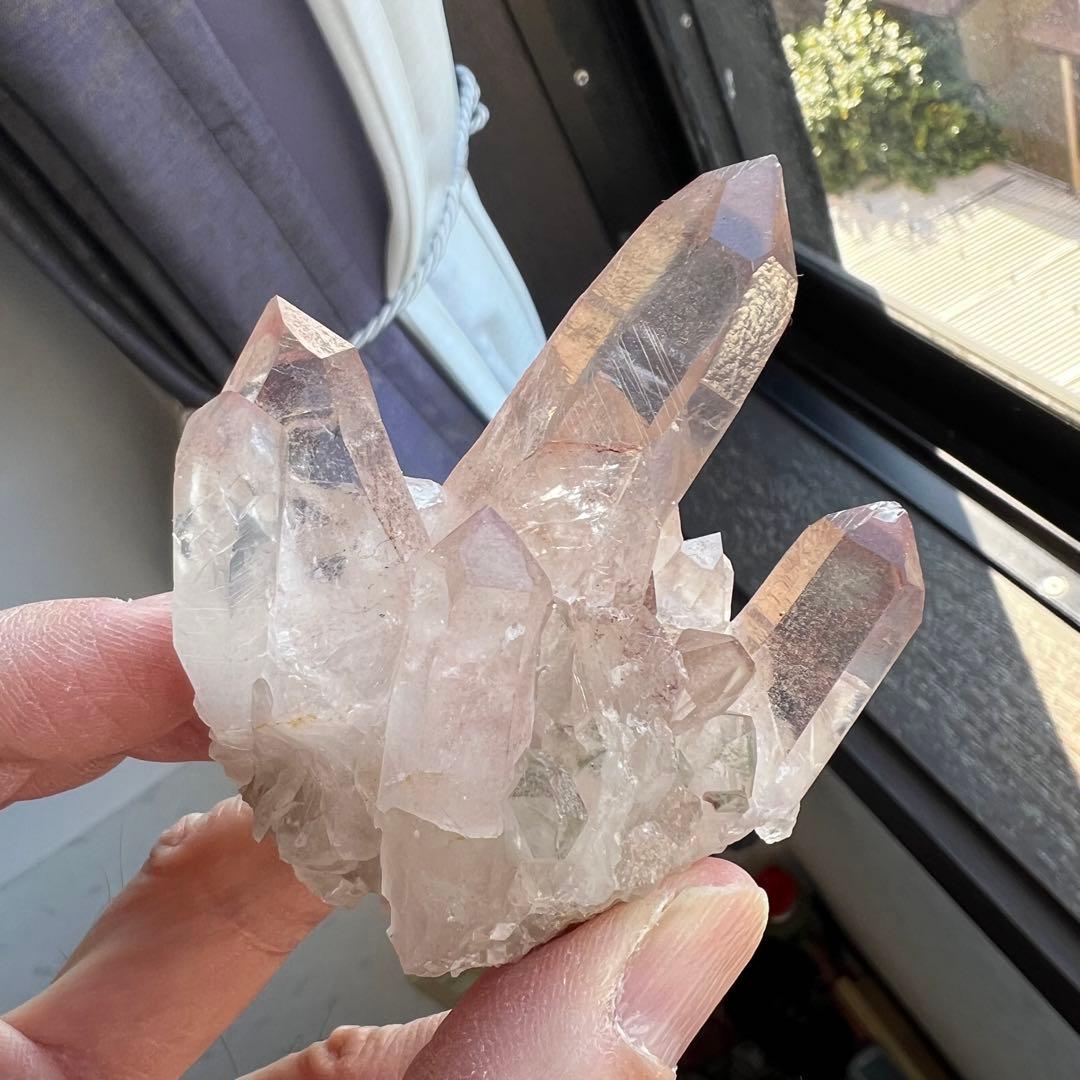 ストロベリーレムリアン　ディアマンティーナ産　クラスター　48 ピンクレムリアン